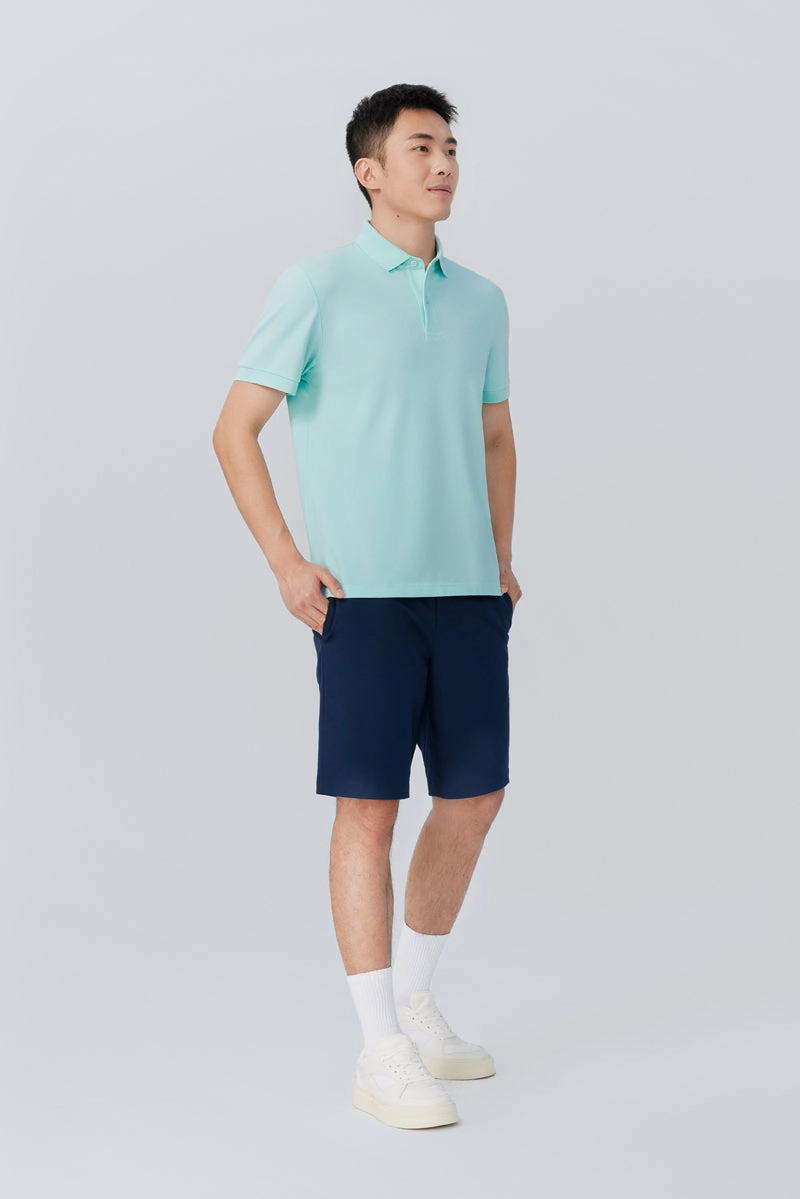 VISDRY? Pique Polo | Mint P317UZ Effortless Look