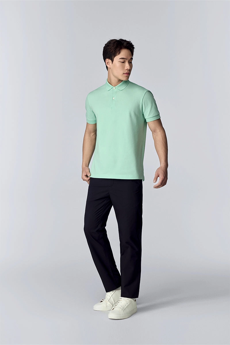 VISDRY? Pique Polo | Mist Green PT5911 Tagless Design