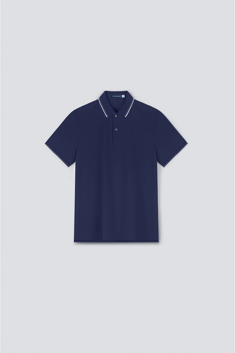 Outdoor Ready Tagless Neck Label VISDRY? Pique Tipped Polo | Patriot Blue PT3925