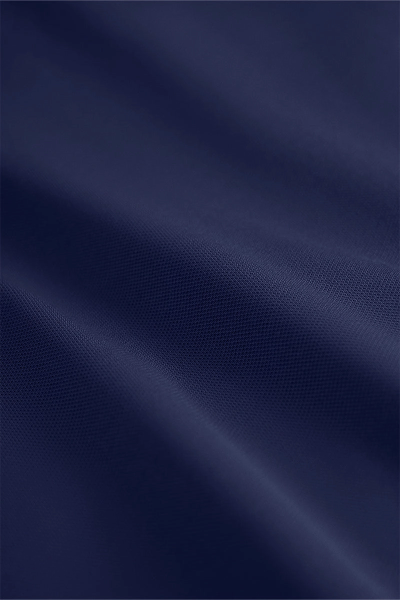 Chic Layer Comfortable Collar VISDRY? Pique Tipped Polo | Patriot Blue PT3925