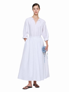 Daywear Comfort White Graeber Seersucker Dress