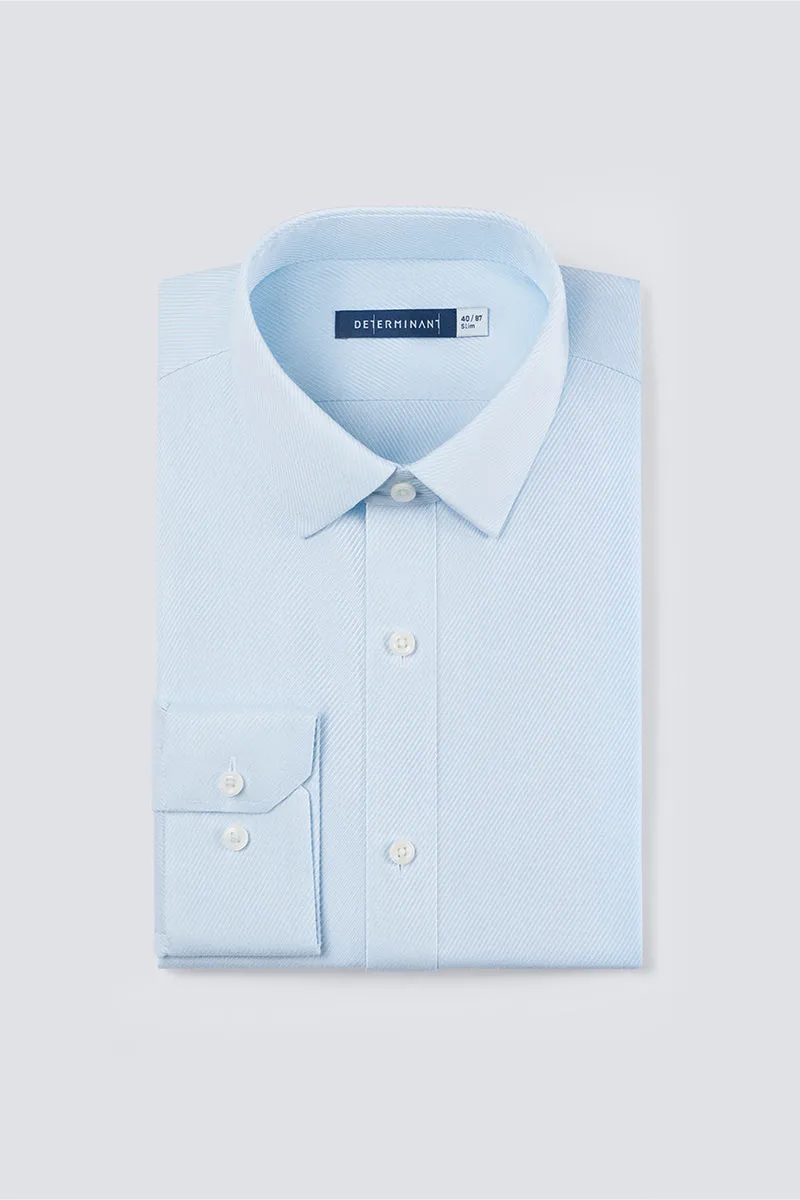 Neutral Tone Country Escape Wrinkle-Free Classic Twill Dress Shirt | Light Blue 9085NZ