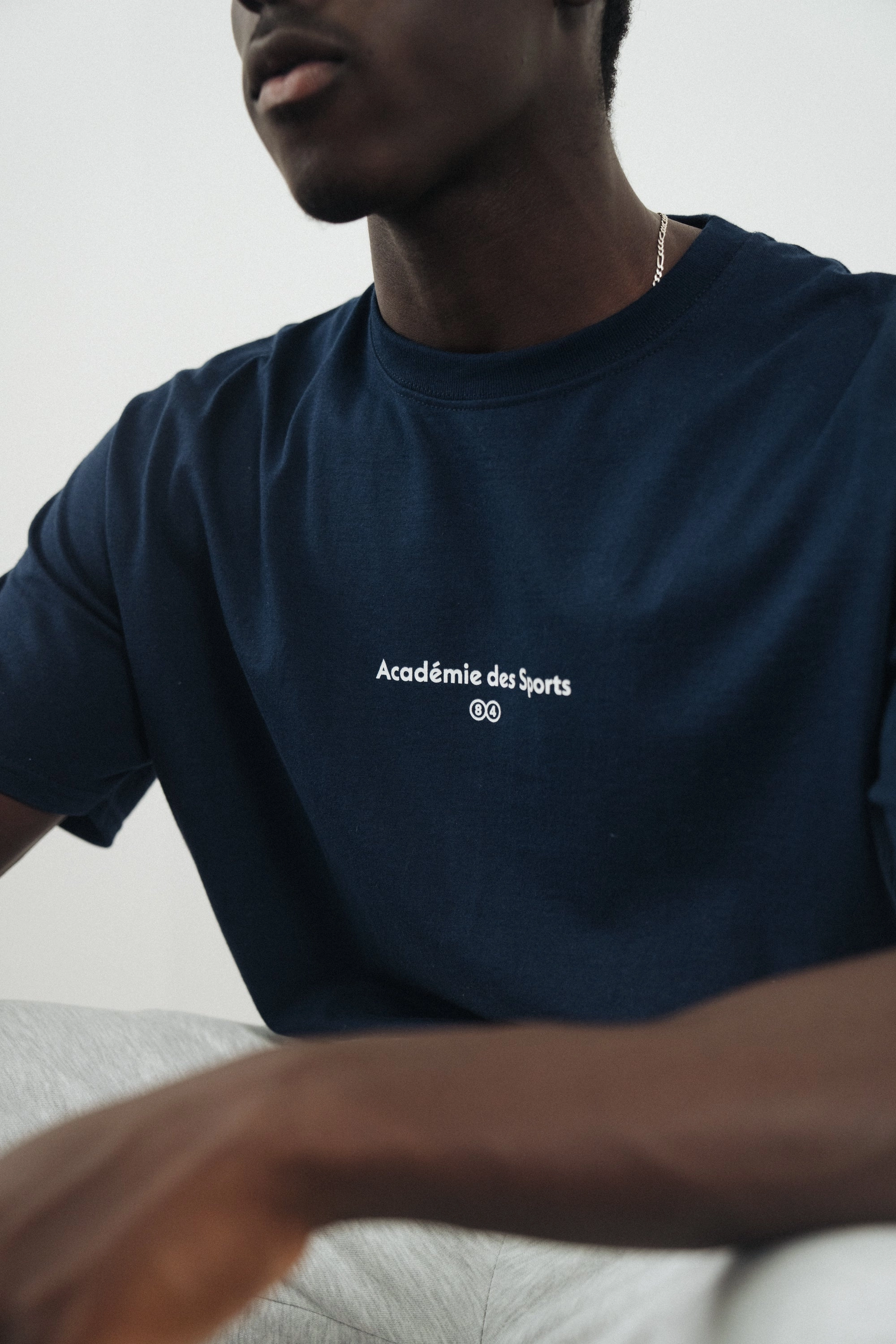 Vice 84 'Friends & Family' Tee - Navy Low Profile Collar