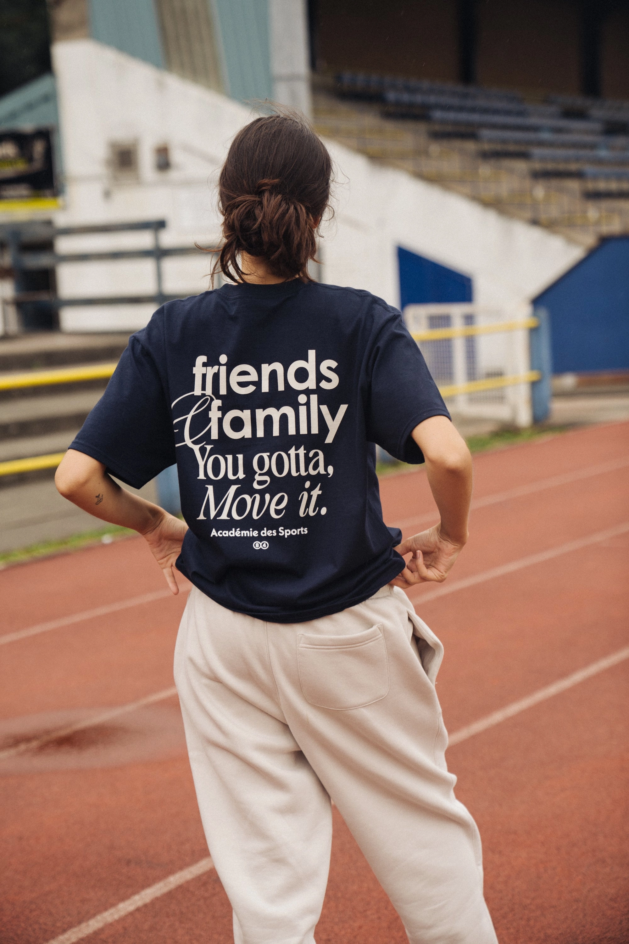 Vice 84 'Friends & Family' Tee - Navy Eco Friendly Dye Chic Vibe