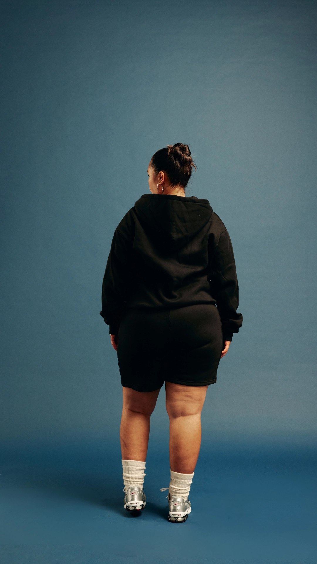 Comfortable WARM UP ZIP UP HOODIE | Black