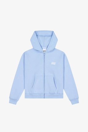 Seamless Sleeves All Day Wear WARM UP ZIP UP HOODIE | Blue