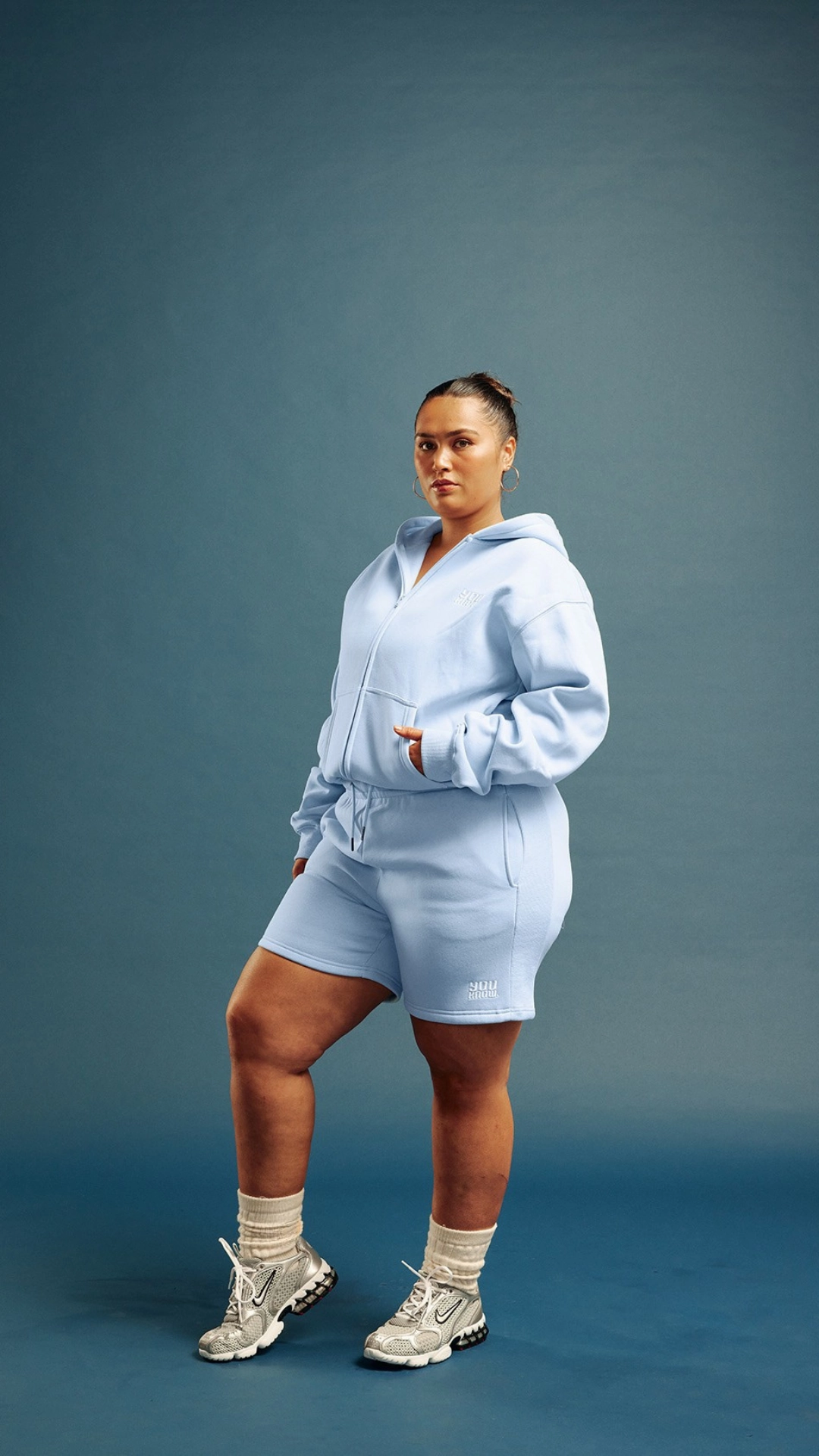 Functional Fashion City Wear WARM UP ZIP UP HOODIE | Blue