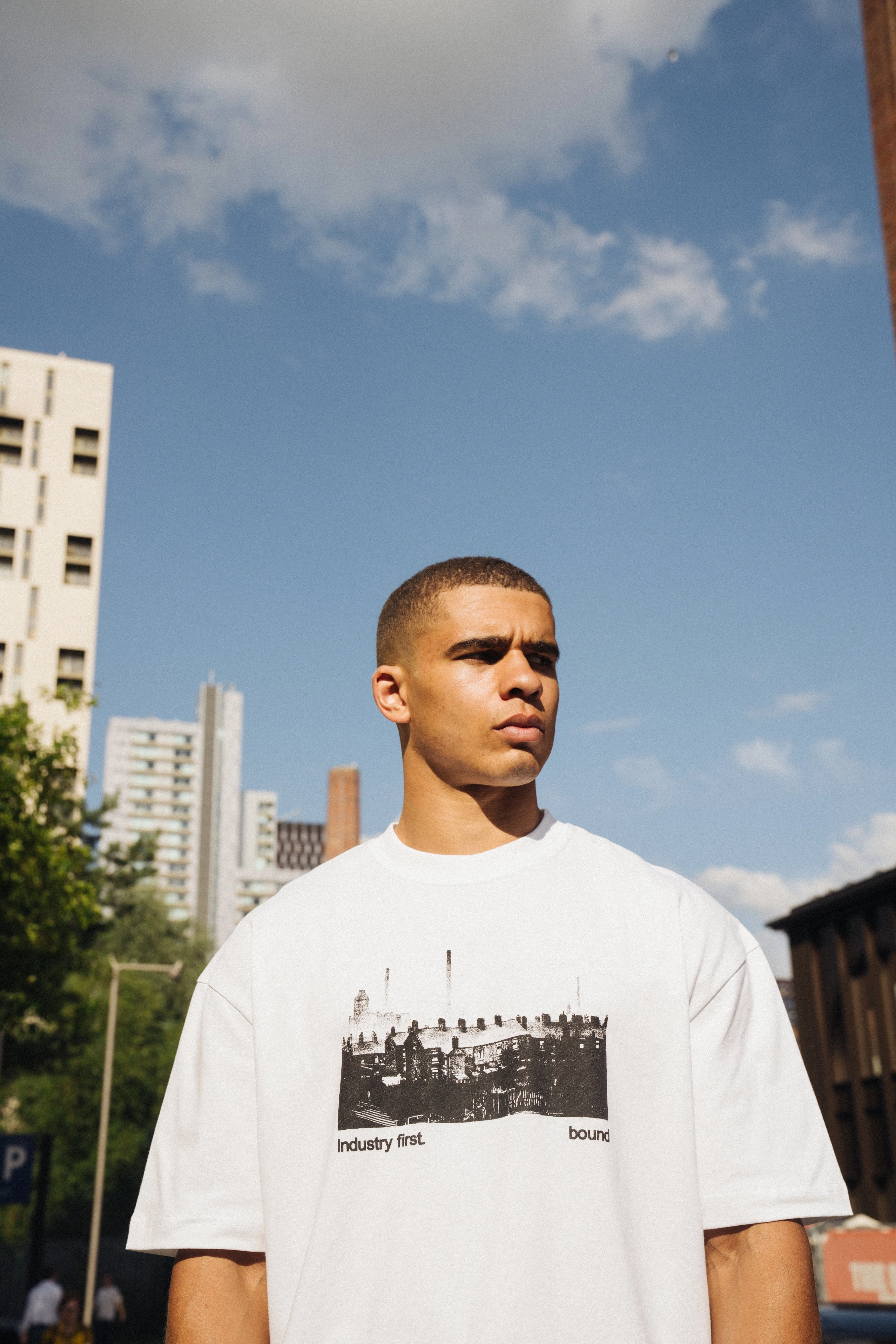 bound MCR Industry Tee - White Trendy Fashion