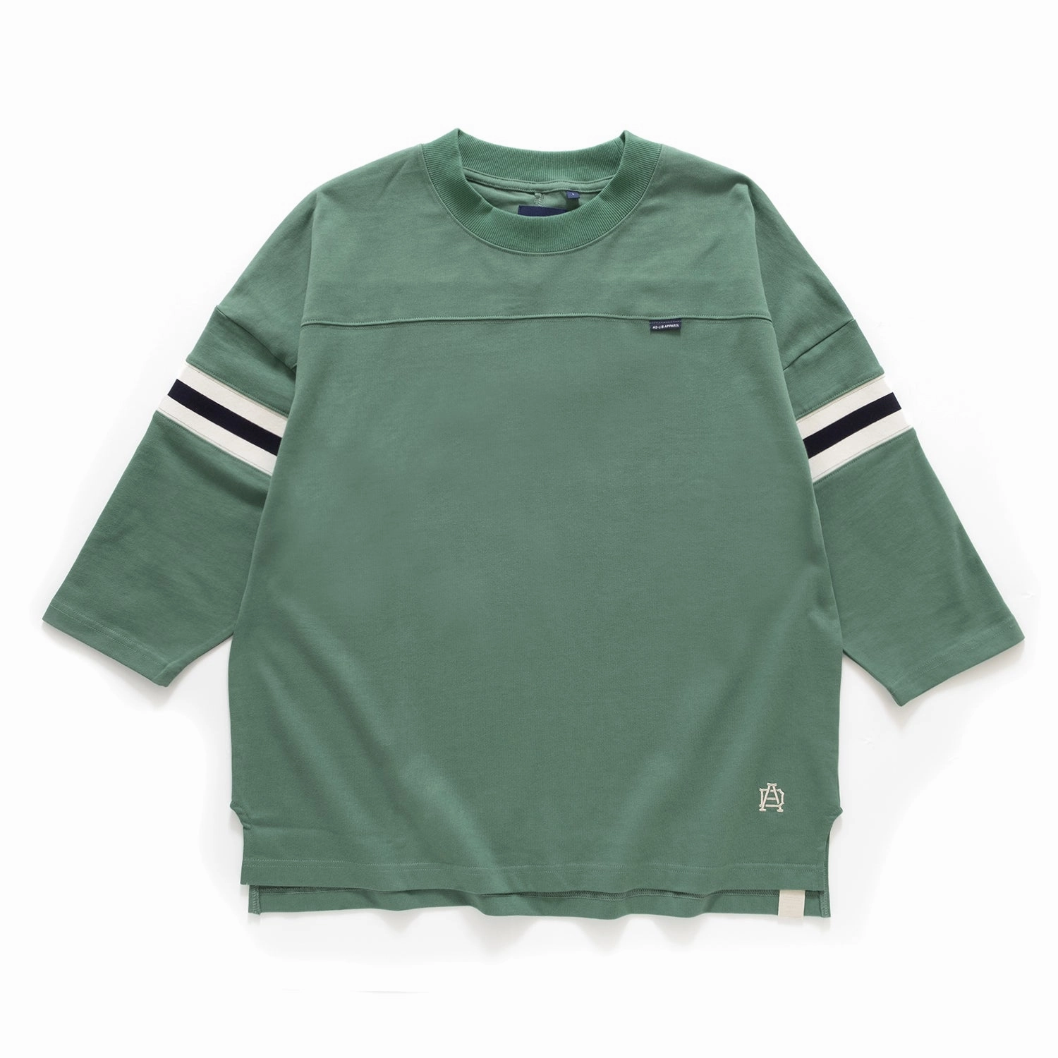 DoubleStitchedHem (TP1152) Cropped Sleeve Tee