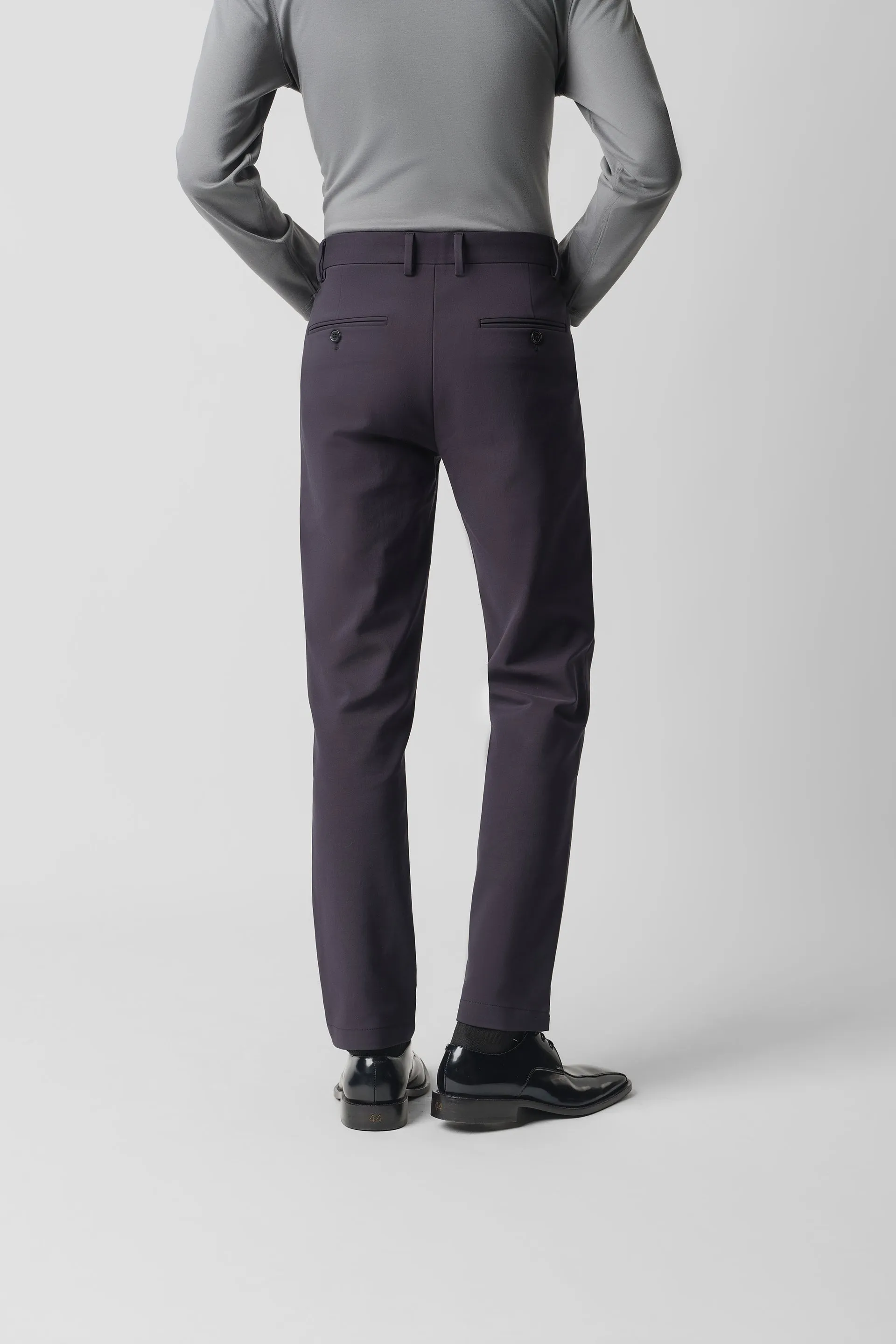 CottonSTRETCH Smart Pants | Black BKFD01 Soft Lines Work Comfort