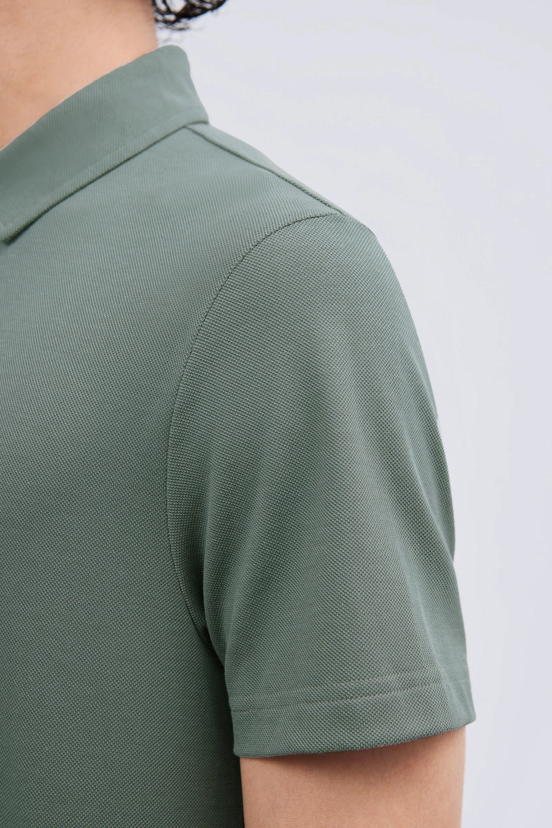 Summer Outing Waterless Dye Pique Polo | Olive GNYD01
