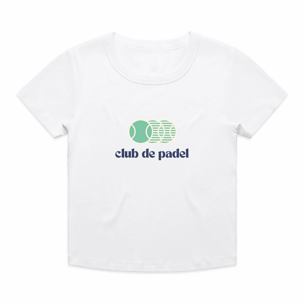 Club de Padel 'Vibora' Baby Tee - White Everyday Wear EnhancedDurabilityFinish