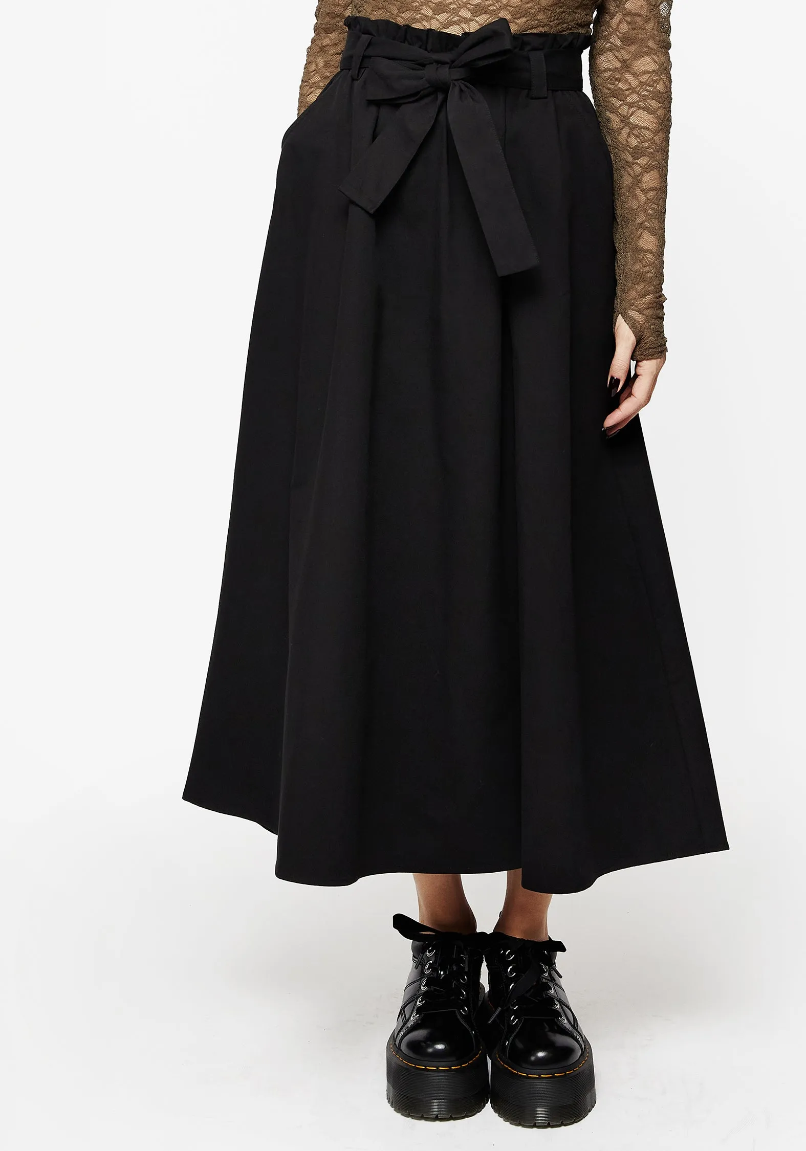 Road Trip Strega Tie Belt Midaxi Skirt