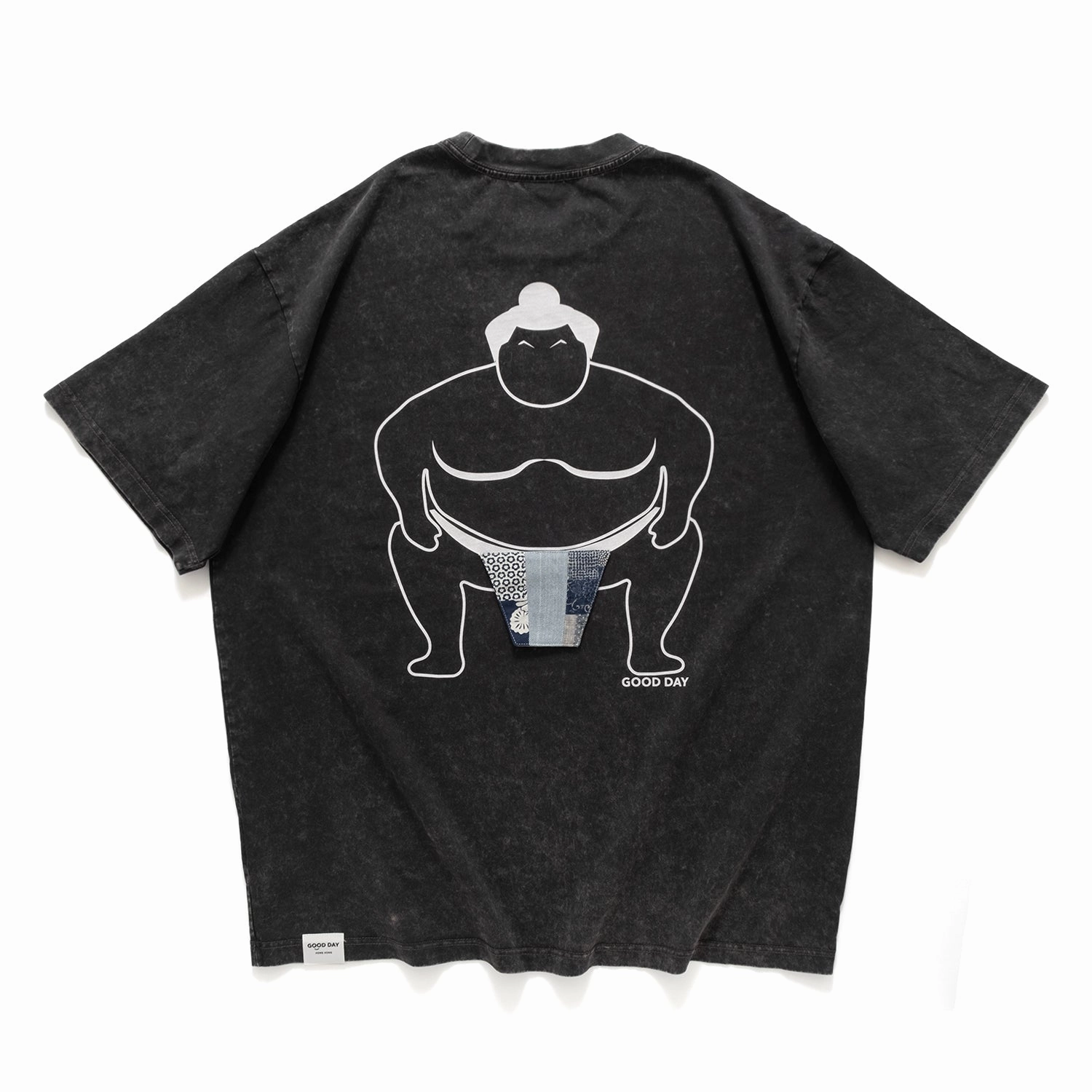 Valentine's Day (ZT1402) Sumo Wrestler Graphic Patchwork Tee