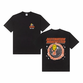 Boat Neck WHP x UN:IK 'Destination Manchester' Tee - Black