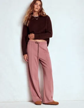 Wide Leg Joggers-Blushing Rose Chill Style Core Support