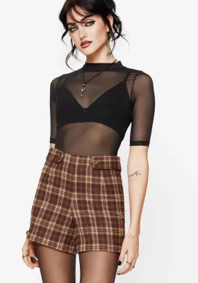 bodysuit Patchwork Design Milo Check Shorts