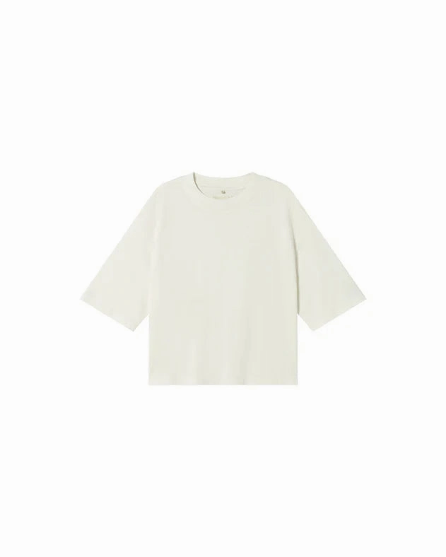Breathable apparel White Lena Short Sleeve Tee