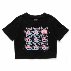 (ZT1407) Advisory CATS Graphic Cropped Tee baby shower