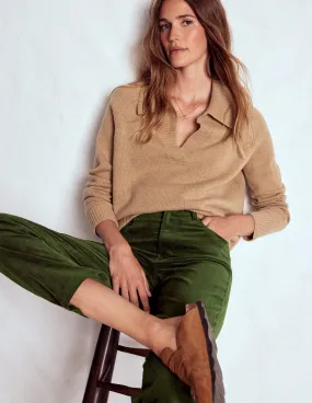 Quick Fit Heat Control Velveteen Straight Jeans-Forest Glade