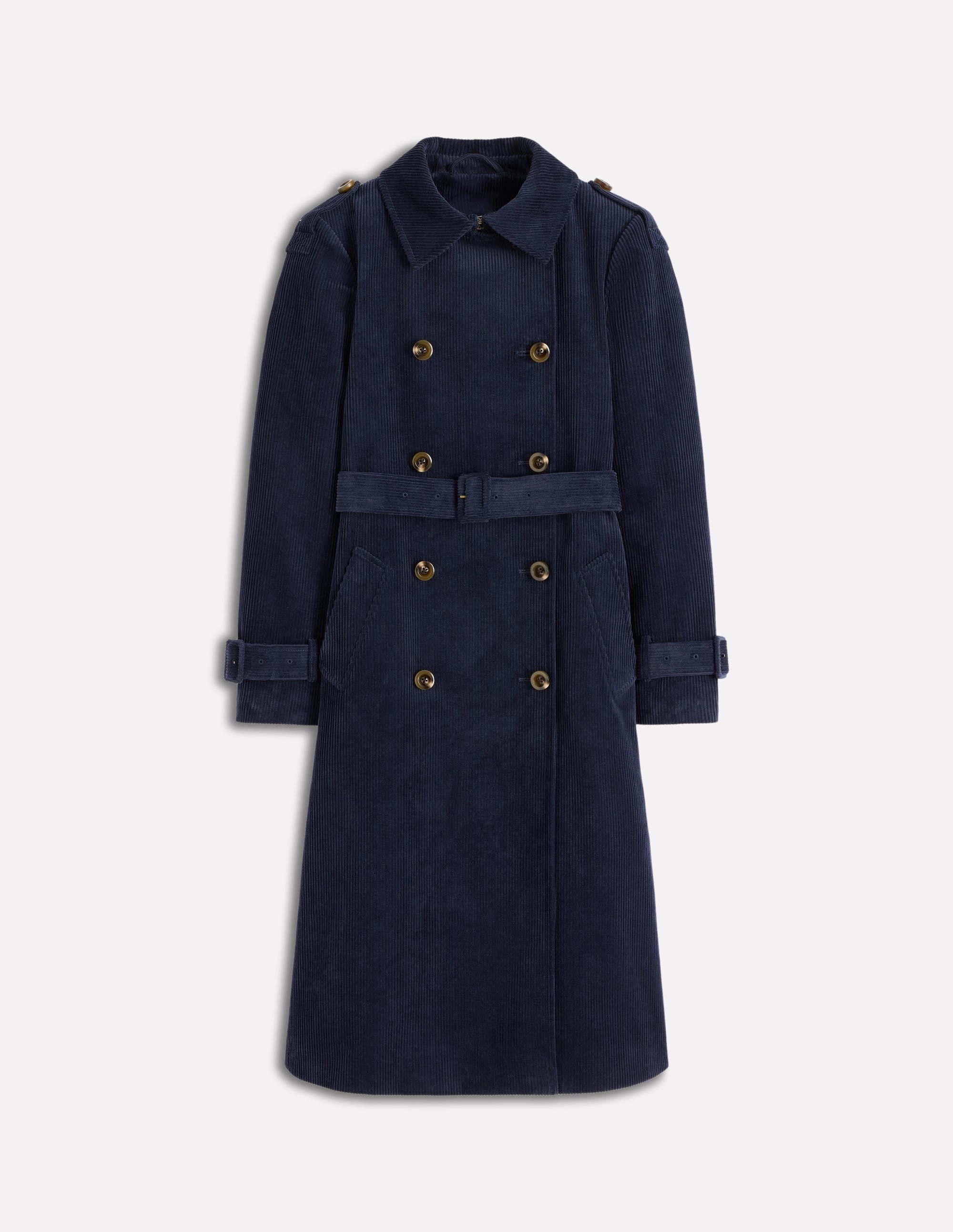 Cheltenham Cord Trench Coat-Navy Outdoor Adventure Wear