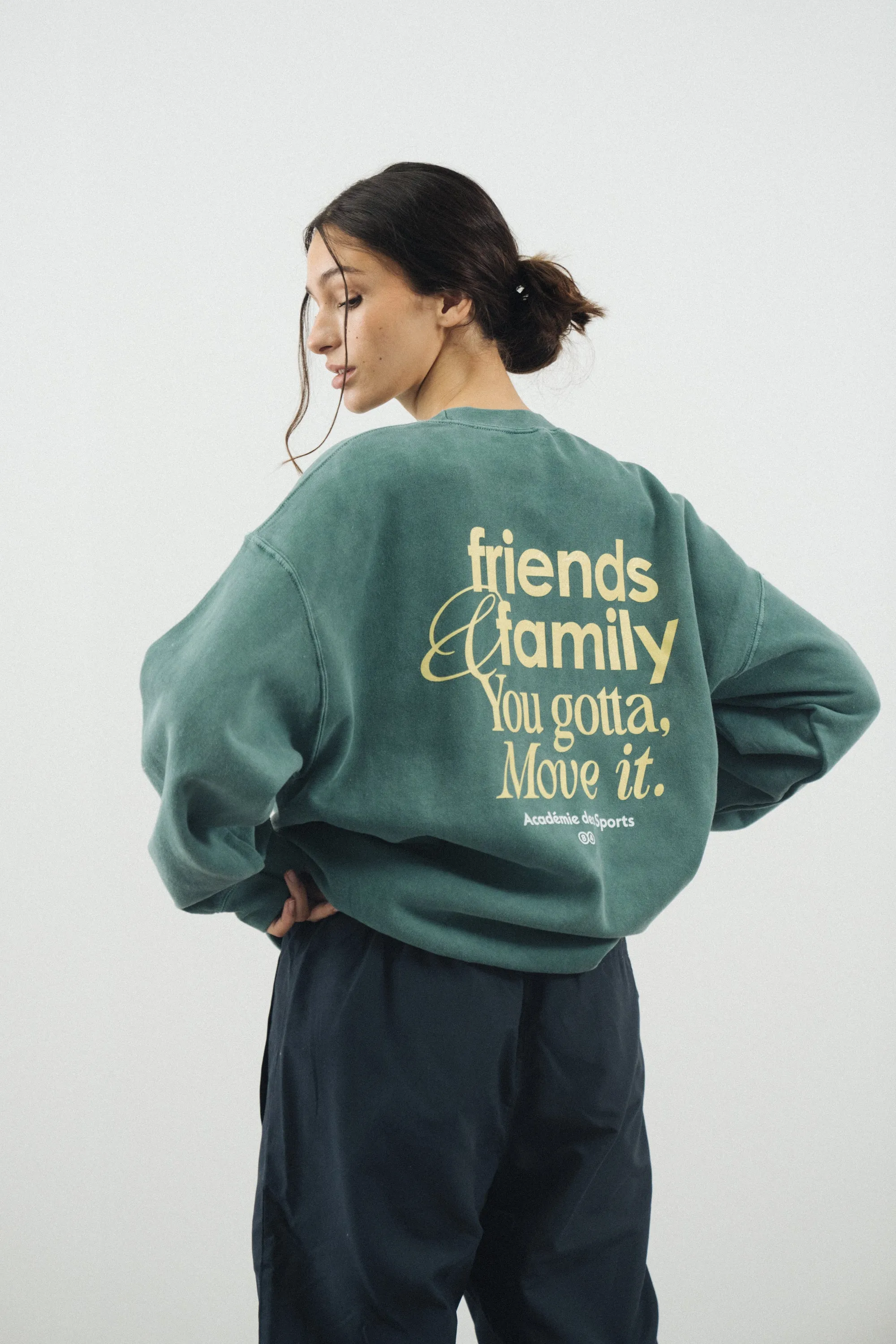 Vice 84 'Friends & Family' Vintage Washed Sweater - Green Moisture Wicking Fibers Smart Layers