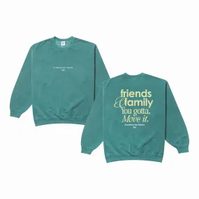 Odor Resistant Knitwear Comfy Look Vice 84 'Friends & Family' Vintage Washed Sweater - Green