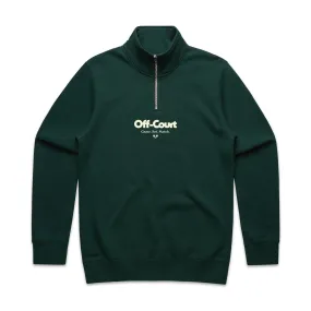 Simple Warmth Vice 84 'Off-Court GSM' 1/4 Zip Sweater - Pine