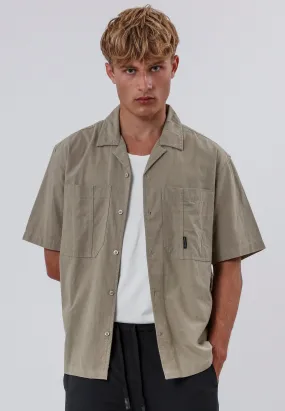CORPS LINEN BLEND SHIRT LIGHT KHAKI Weekend Outing