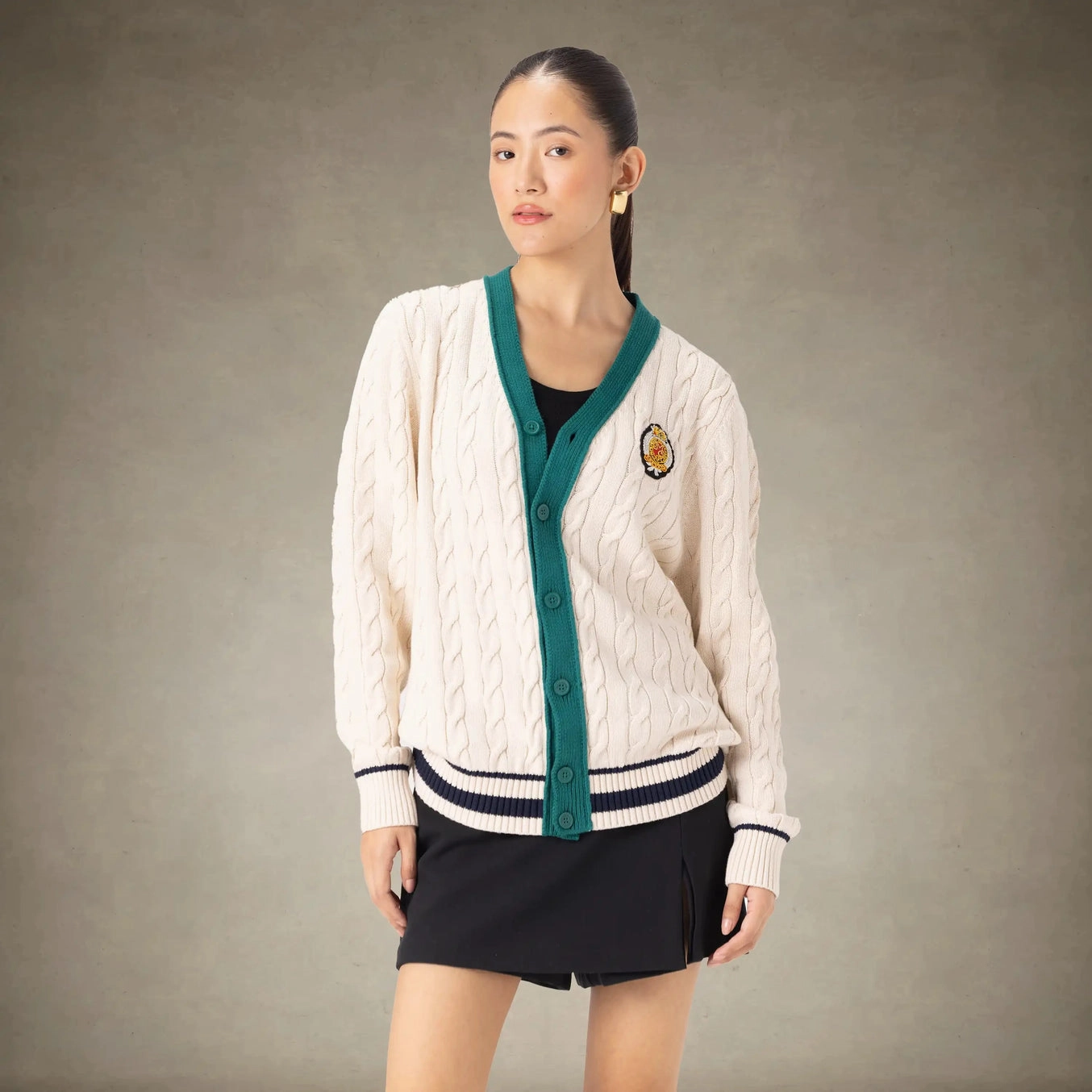 Winter Fashionable Women's Cable Knit Cardigan