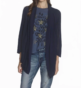 Everyday Layers Women's Chelsea Rib Cardigan In Navy