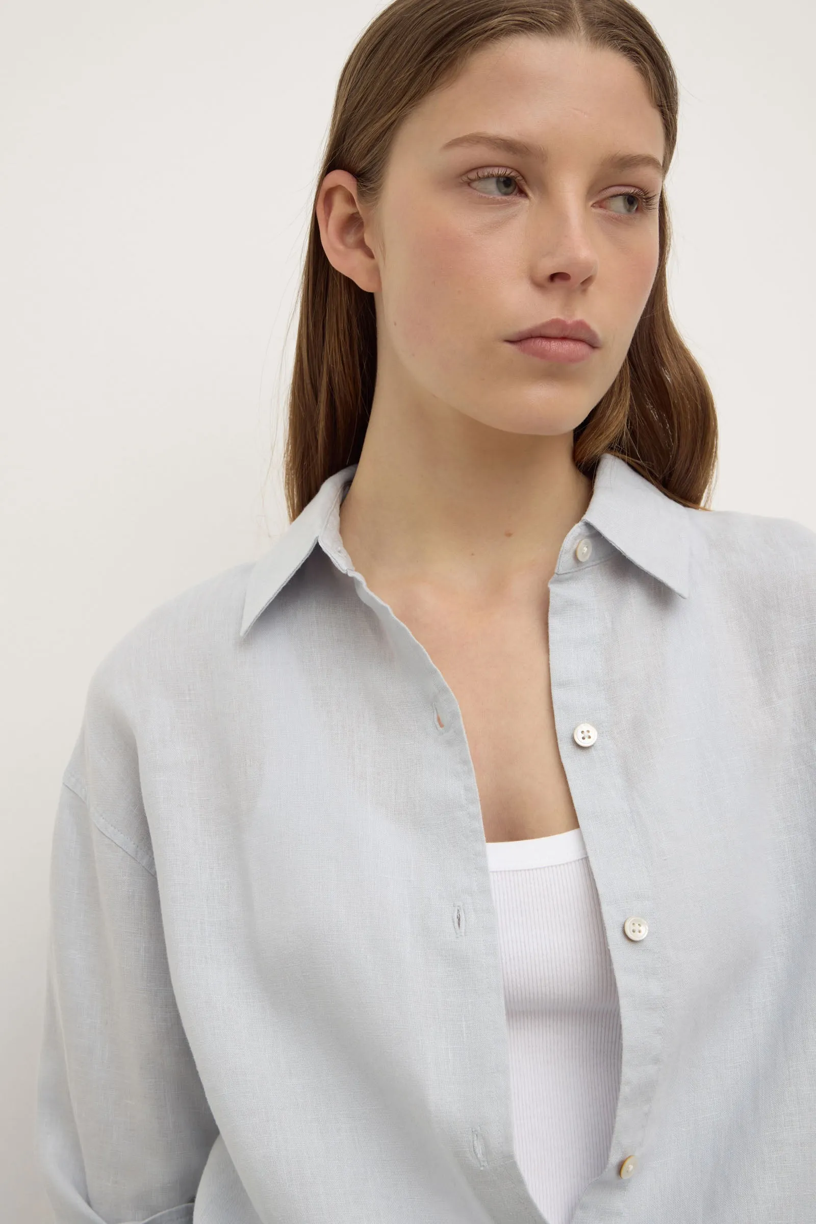Womens Everyday Linen Shirt Mountain Retreat