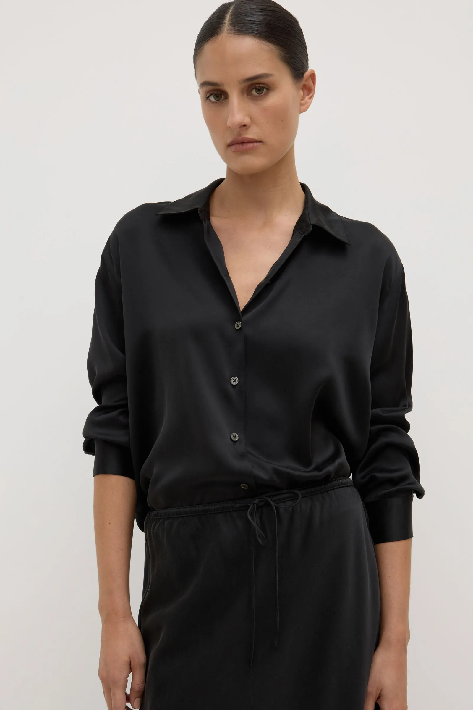 Pippa Silk Shirt Classic Collar