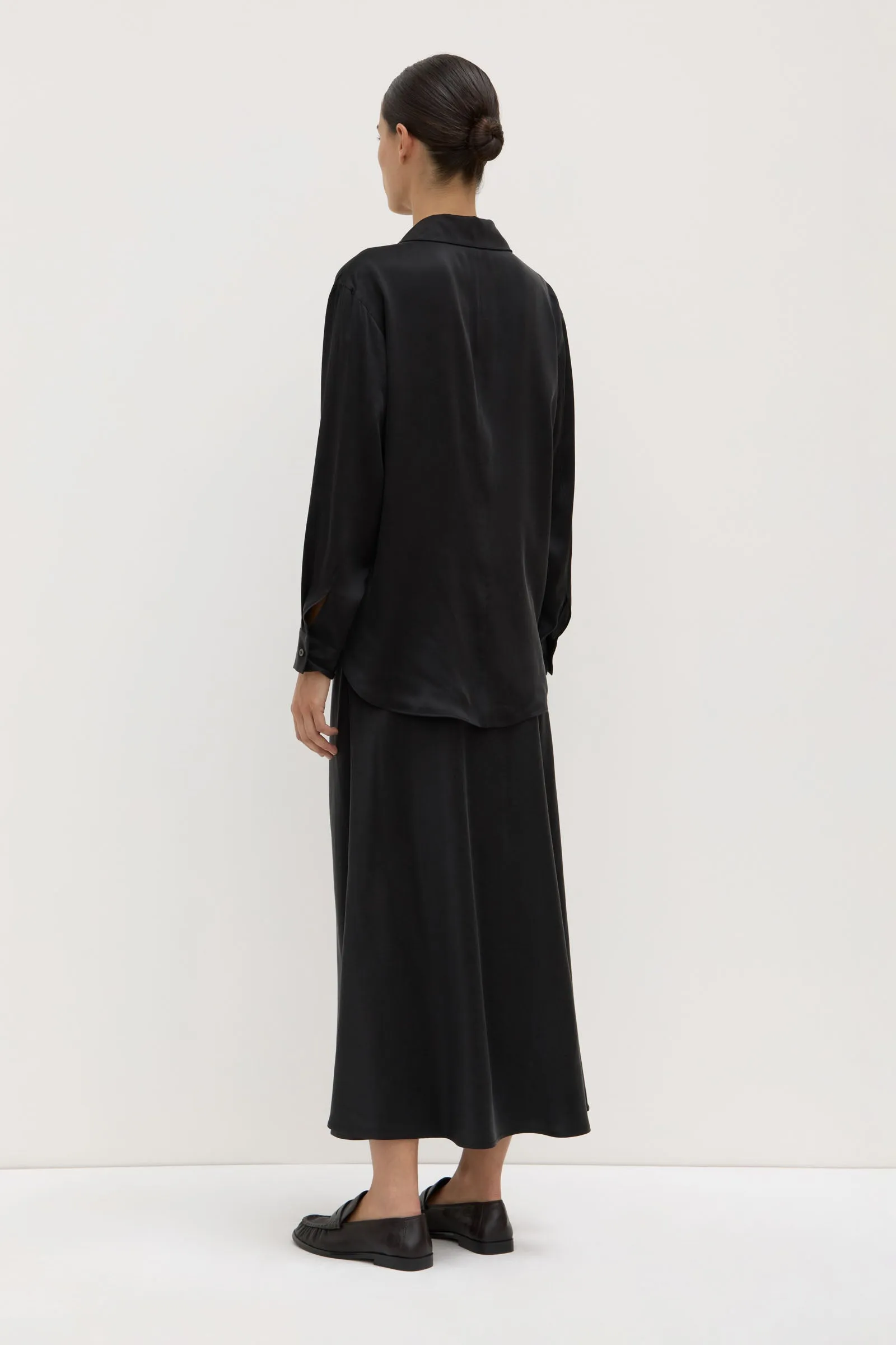 Pippa Silk Shirt No Slip Shoulder Grip