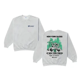 Simple Fashion casual knitwear World Famous Gordos 'NYC Slices' Washed Sweater - Grey