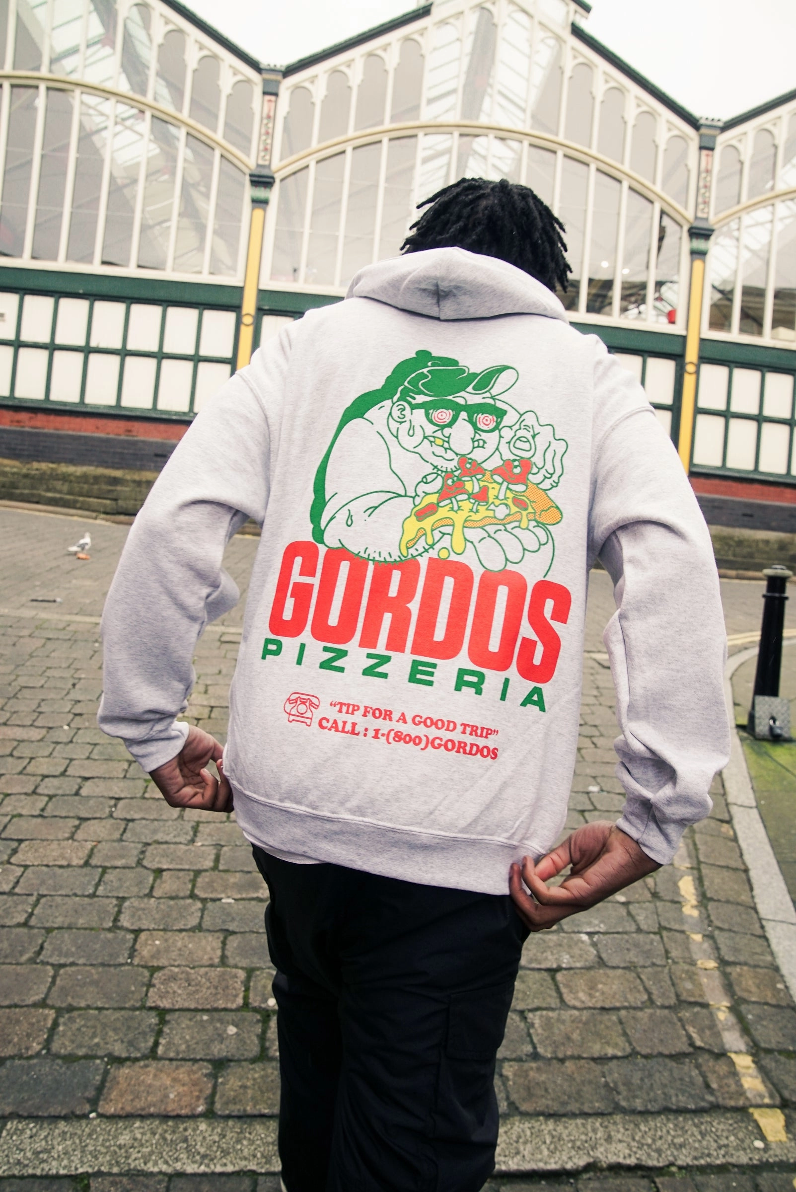 dark colors Mole like World Famous Gordos 'Good Trip' Hoodie - Ash Grey
