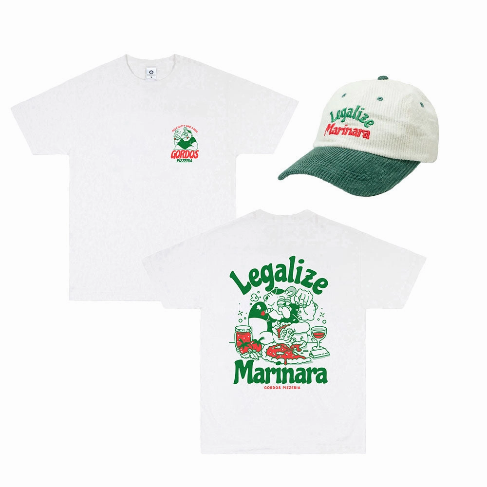 Anti Pilling Fabric World Famous Gordos 'Legalize Marinara' Tee & Cap Bundle