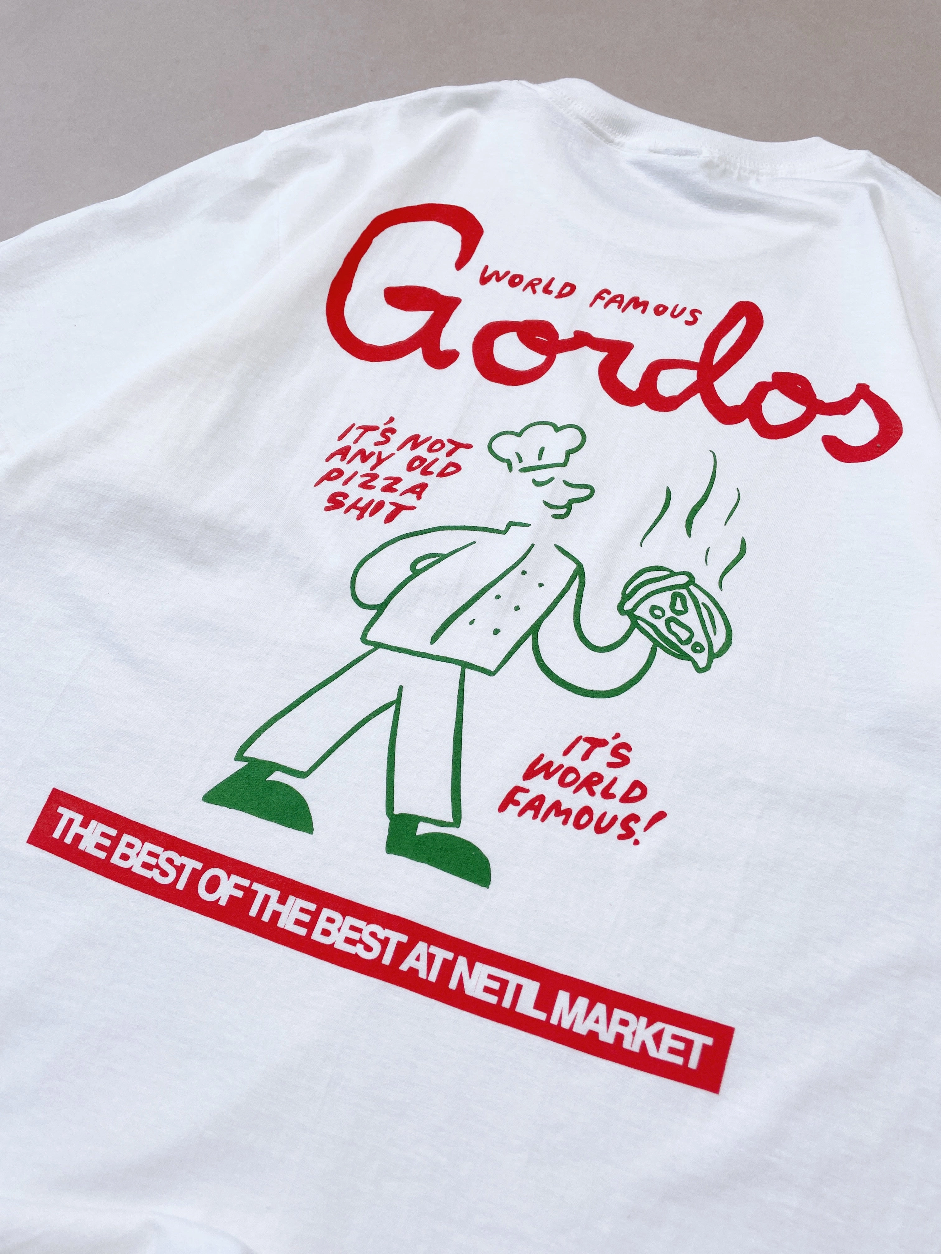 MinimalistStitching World Famous Gordos x Hephee 'World Famous' Tee - White