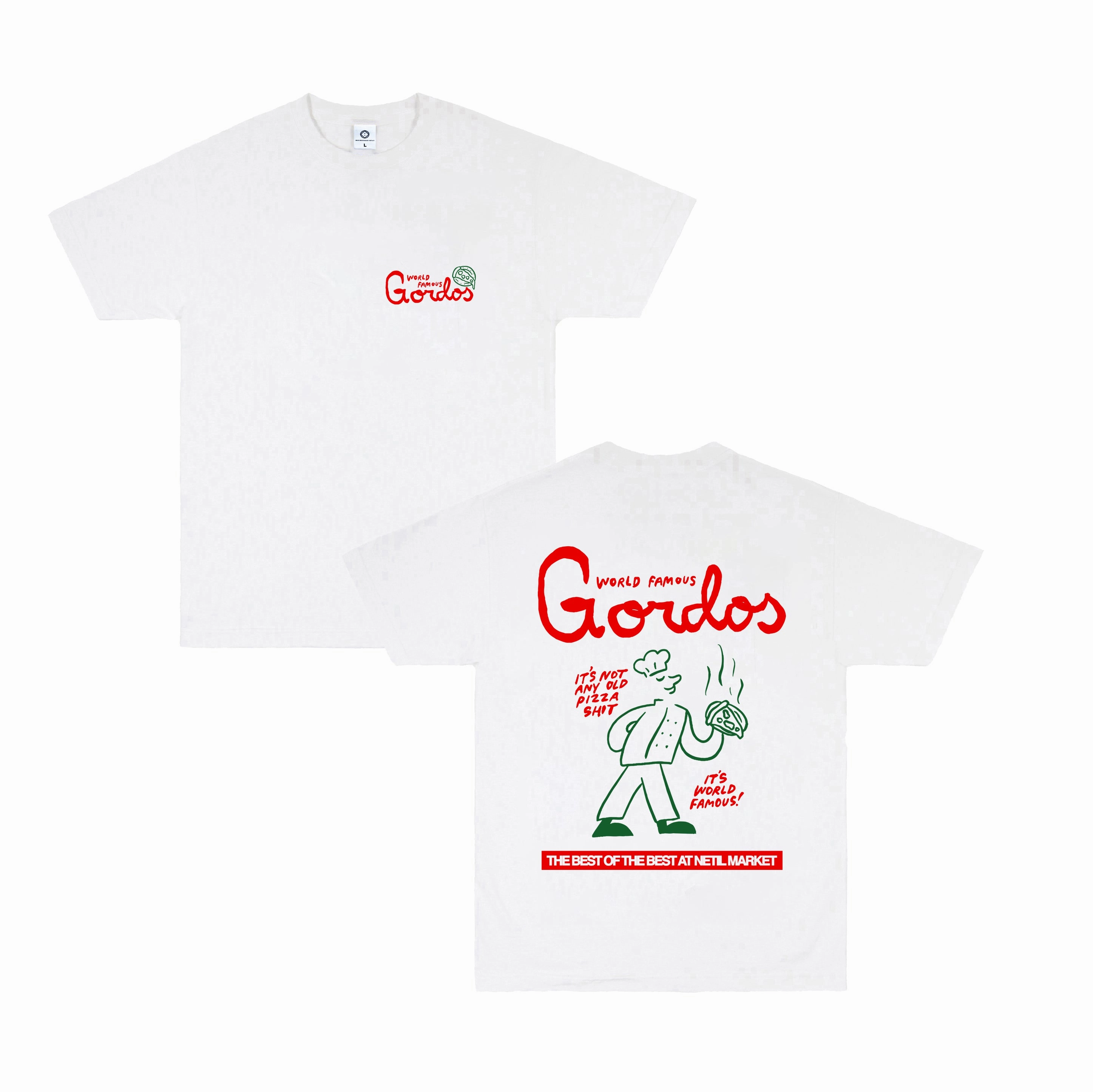 World Famous Gordos x Hephee 'World Famous' Tee - White discount offer Date night