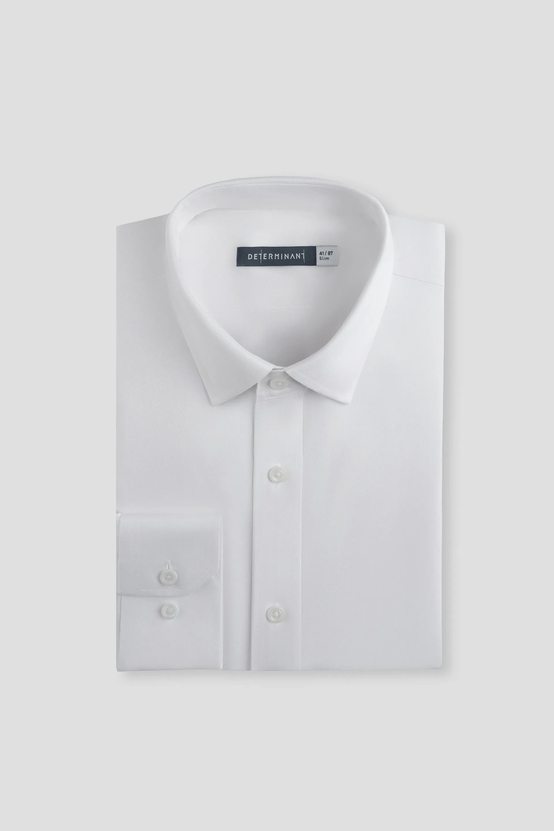 Wrinkle-Free Classic Herringbone Dress Shirt | White WH001Z Athletic Look BBQ Party