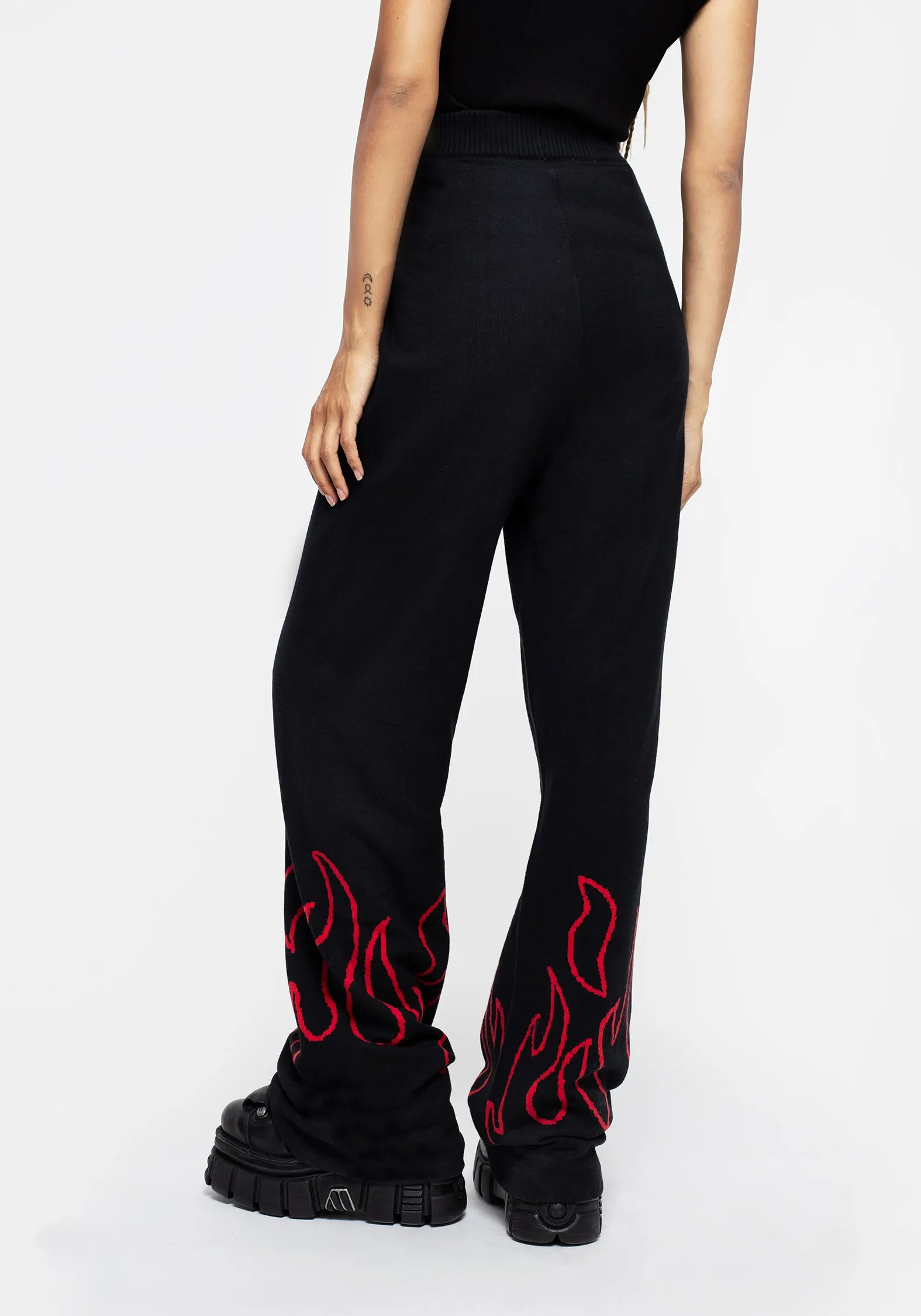 Rest Easy Blaze Wide Leg Knit Joggers