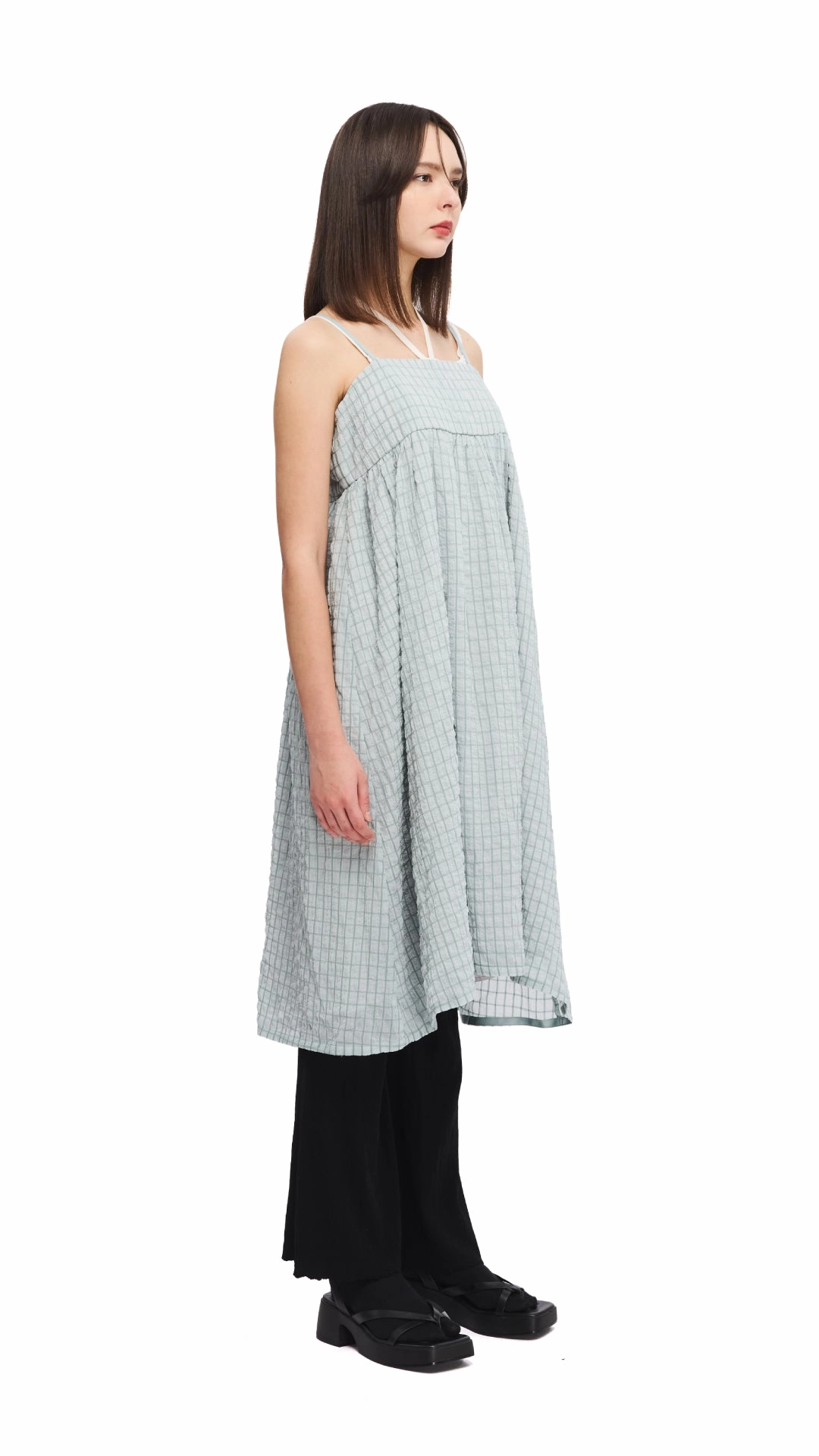 Wrinkle Chiffon Slipdress Cool Finish
