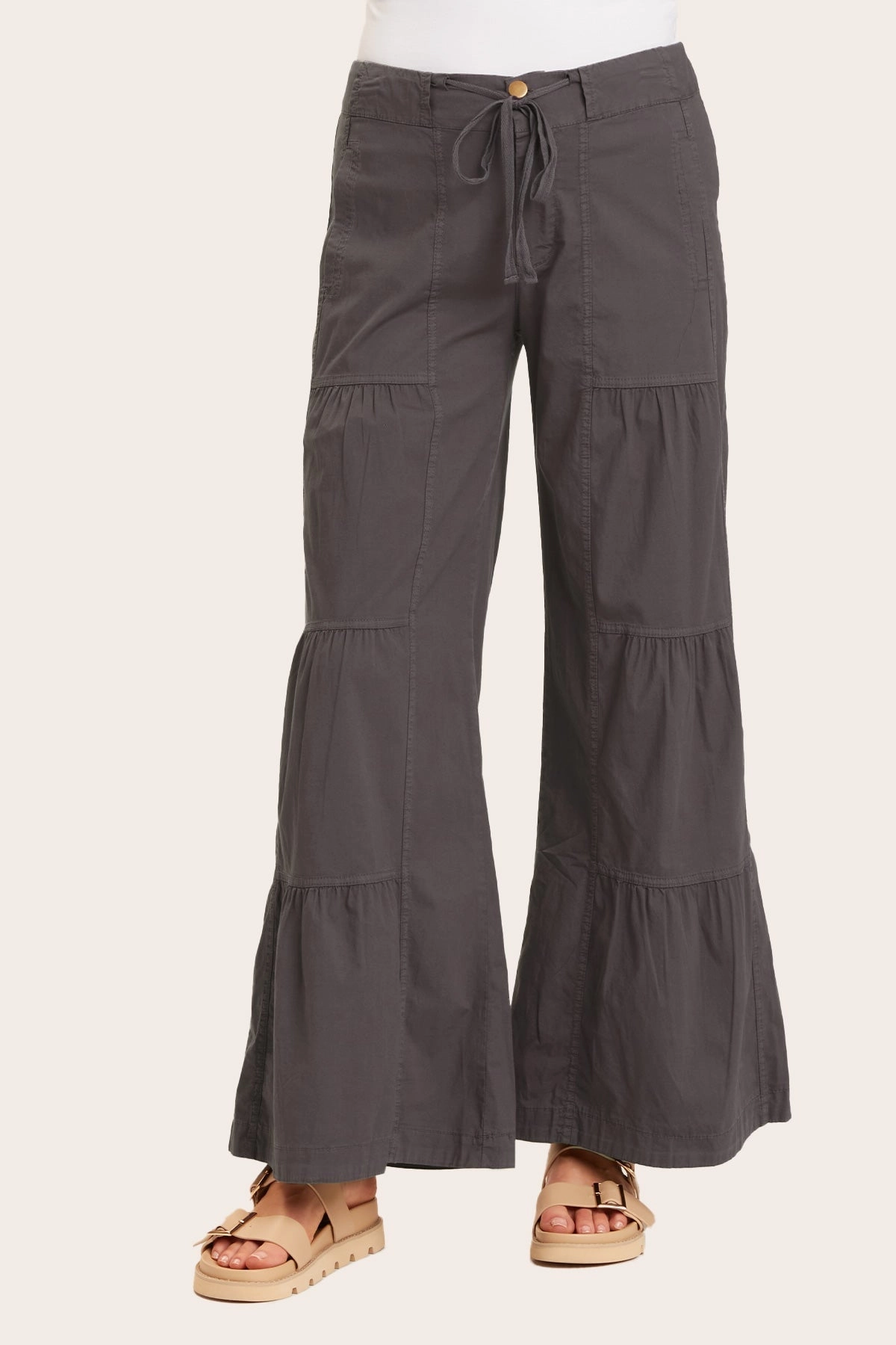 Terraced Wide Leg Pant ripstop fabric Practical Wear