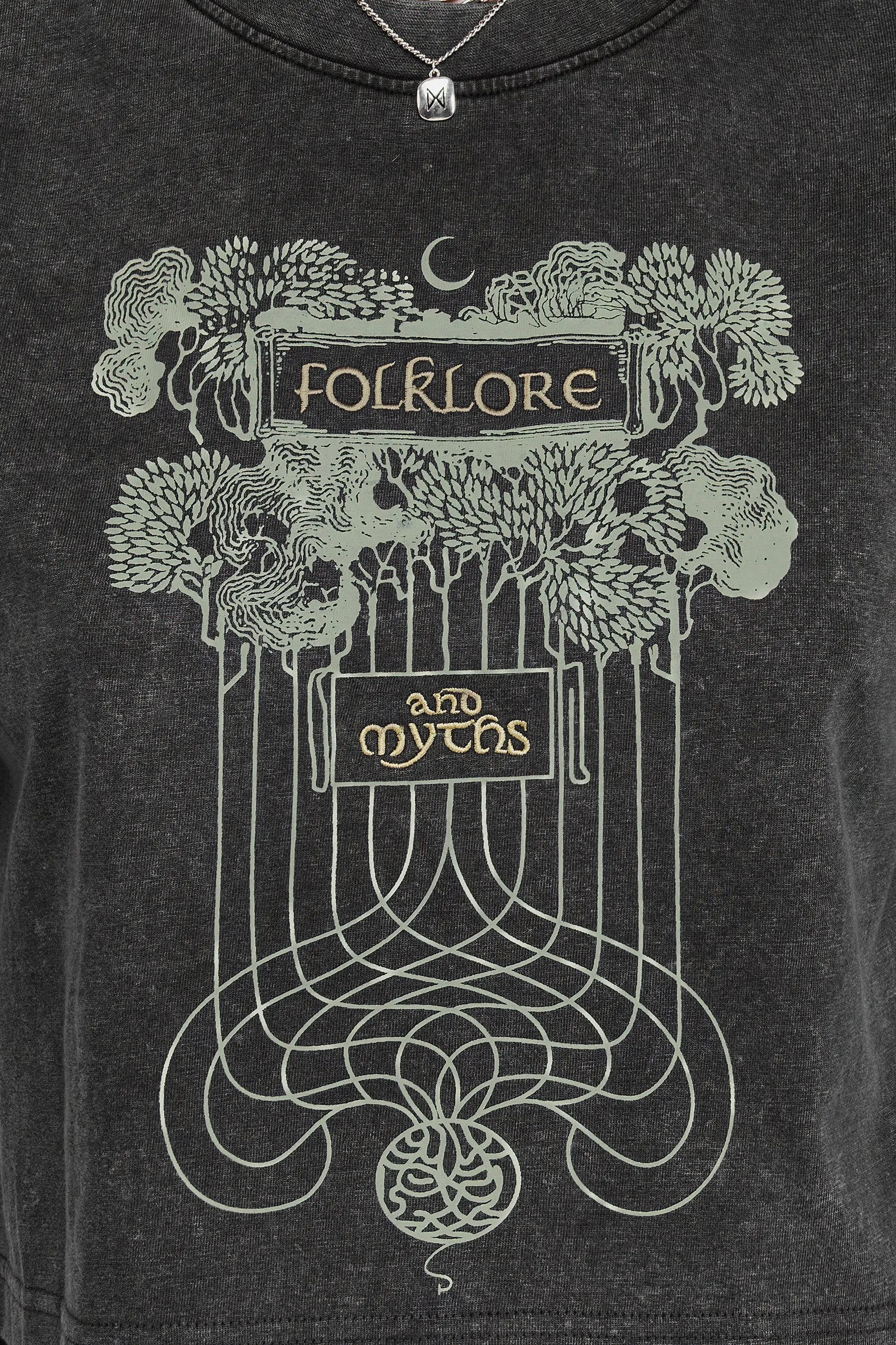 Folklore Boxy Crop T-shirt UV Protection Bound Seam Finish