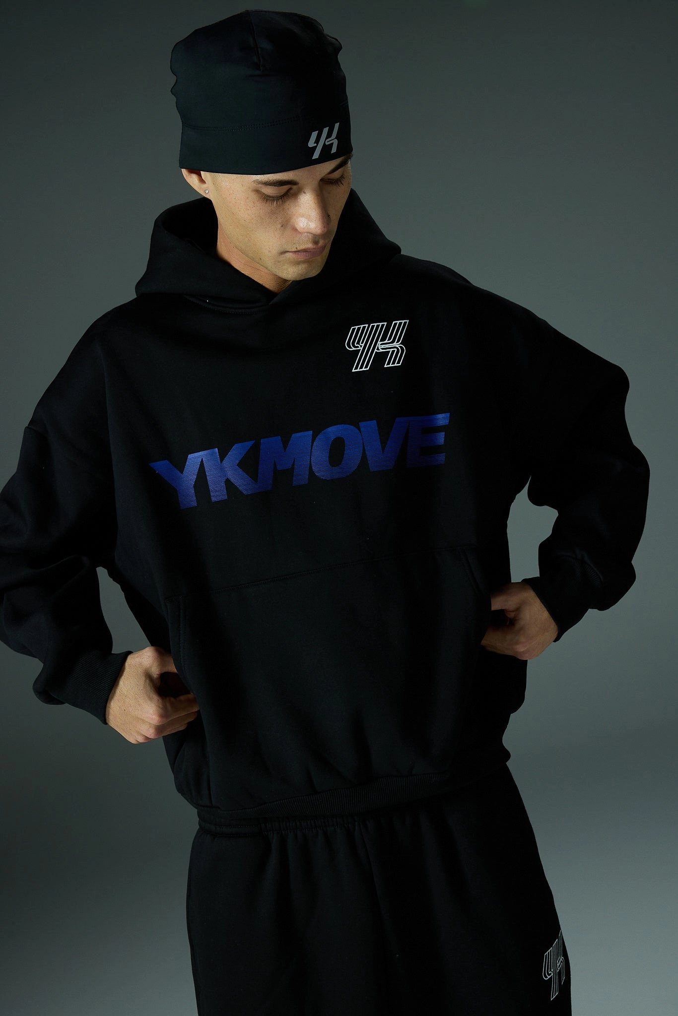 YK Move Activate Hoodie | Black Stretchable