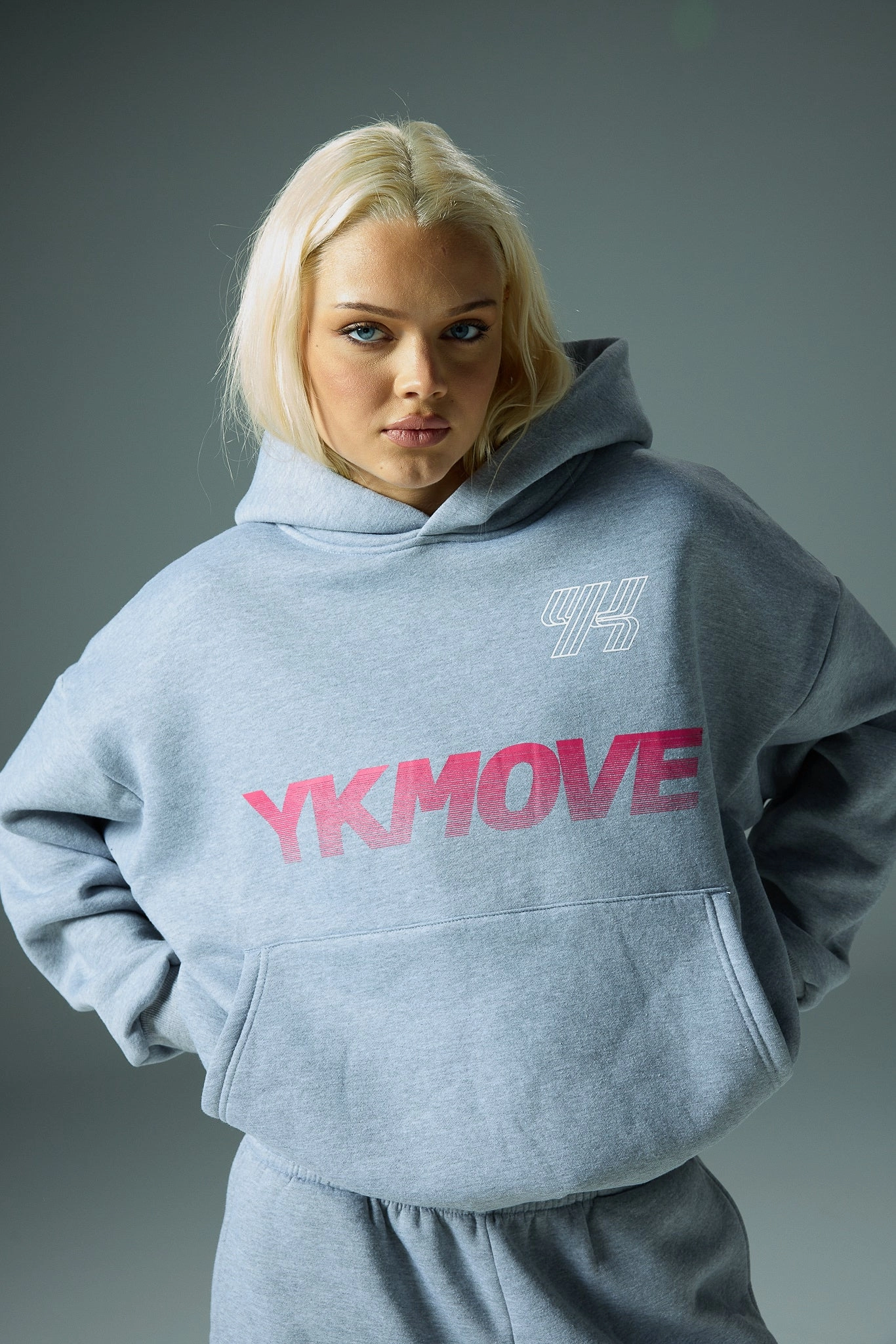 Eco Friendly Dye Ladybug like YK Move Activate Hoodie | GREY MARLE