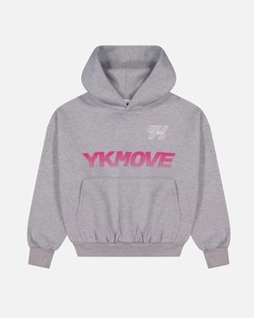 YK Move Activate Hoodie | GREY MARLE Camping wear Stretch Blend Fabric