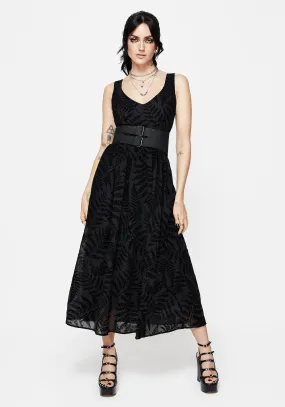 Care-Instructions-Included Chic Layering Lunafern Fern Print Cami Midaxi Dress