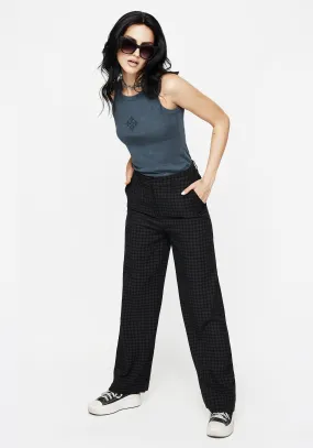 Ziggy Check Straight Leg Trousers Quick Dry Technology