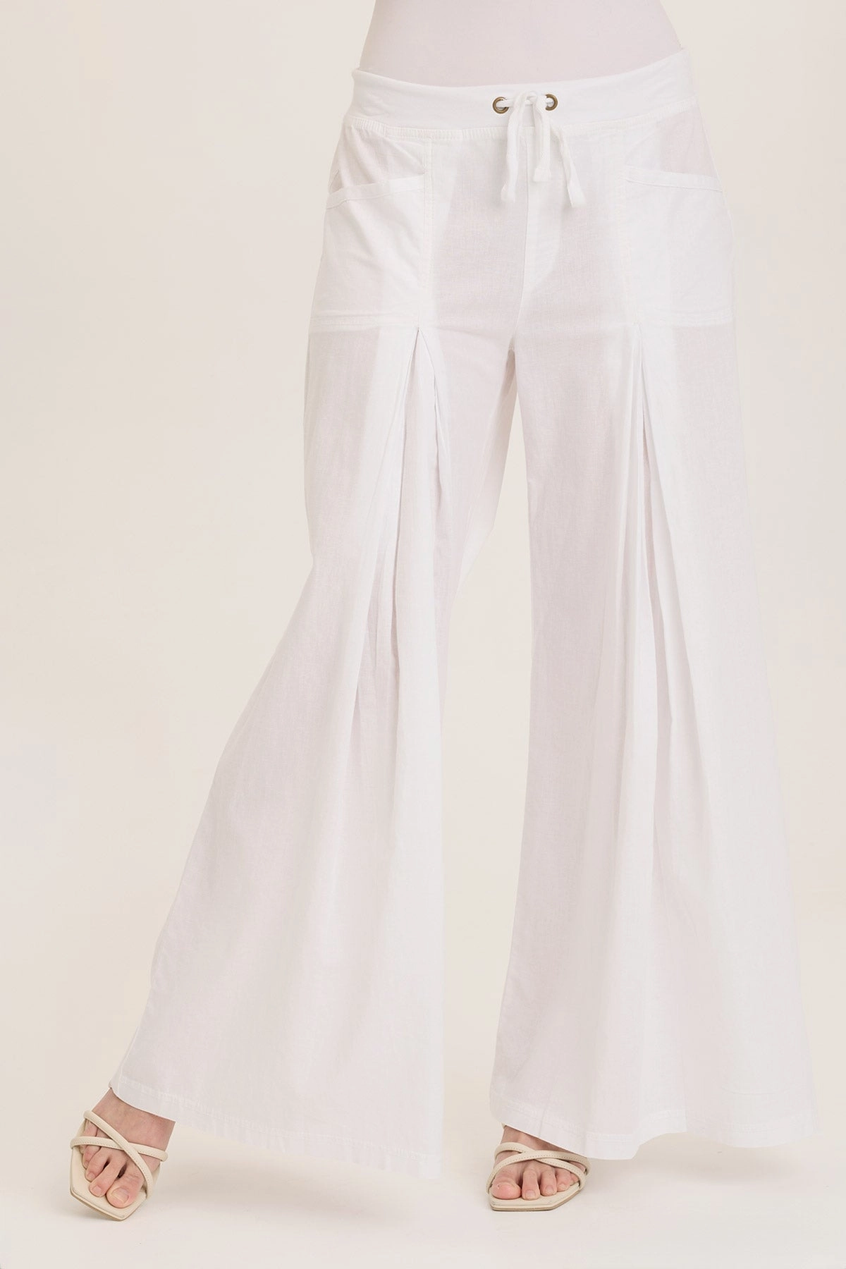 Quick-Dry Fabric ComfortWaistband Zorba Cotton/Linen Ultra Wide Leg Pant